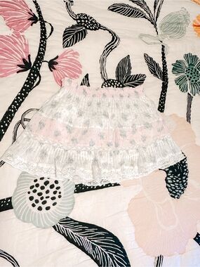 Loveshackfancy Gloriana Mini Skirt